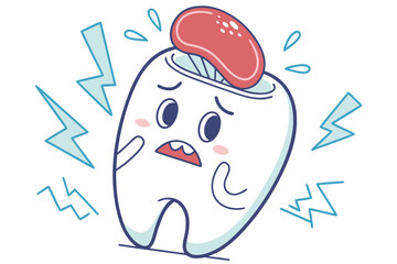 Obraz premium NATIONAL TOOTHACHE DAY vector illustration isolated on white background