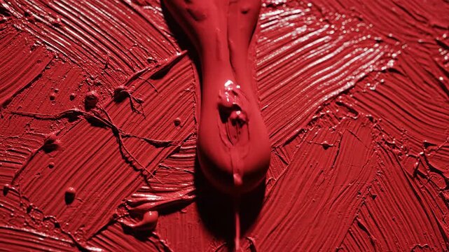 Abstract red texture with shadow and brushstrokes
