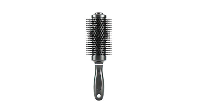 Black Round Hairbrush