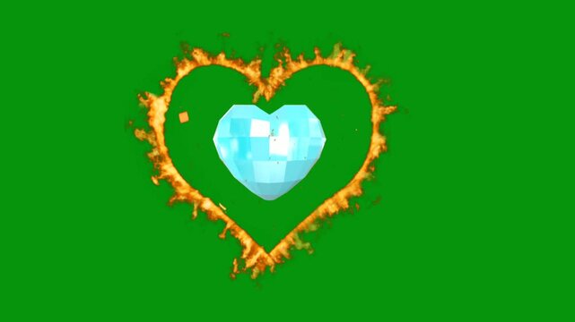 This romantic 4K green screen video features high-quality animated heart elements designed for love-themed projects. The smooth motion, clean chroma key background, and elegant heart visuals make it i