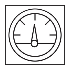 Temperature Indicator Vector Line icon Design