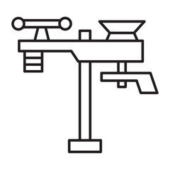 Weather Station Vector Line icon Design