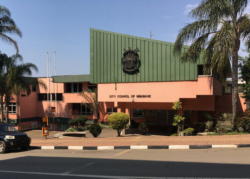 The nice modern building of mbabane city council in downtown. Mbabane, Swaziland (Eswatini)