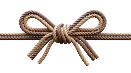 Bow Knot Made of Braided Ropes