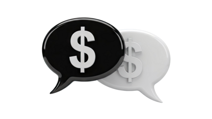 Dollar Sign Speech Bubbles