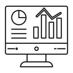 Dashboard Vector Line icon Design