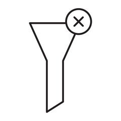 Filter Vector Line icon Design