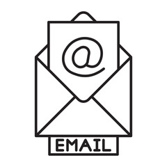 Email Vector Line icon Design