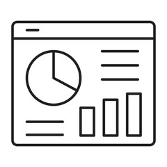 Visualization Vector Line icon Design