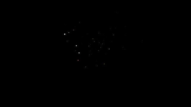 gold glitter star particles create a Love trail animation. glowing gold particles trail isolated on transparent background motion design. heart magic tail sparkling glitter star dust trail loop.