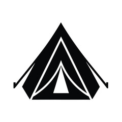 Fototapeta premium Tent Camping Outdoor Adventure Icon