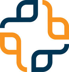 Fototapeta premium Medical Cross Health Logo Design Care Service Vector