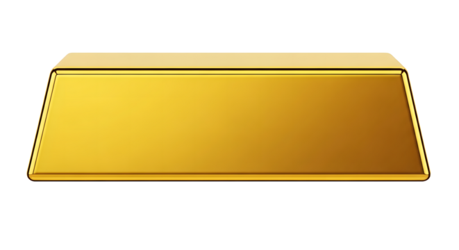 Shiny gold bar on black background for luxury finance concepts - Powered by Adobe