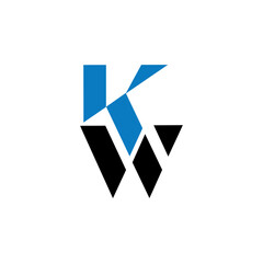 kw lettermark logo design