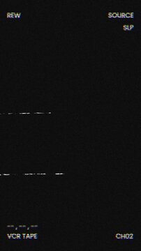 Tape rewind VHS screen overlay vertical 4K resolution.
