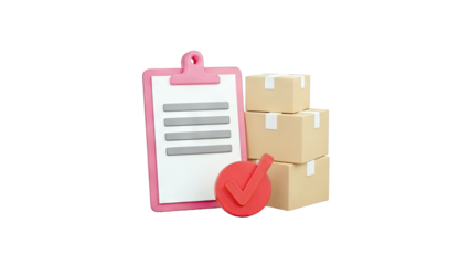 Clipboard with Checklist and Packages