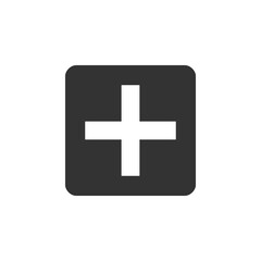 Obraz premium Plus icon symbol, add icon button di or navigation 