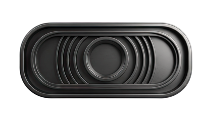 Abstract Black Geometric Design