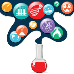 science vector illustration design background 02