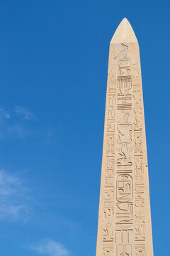 Egypt, Luxor, 01.02.2022.Obelisk of Thutmose I, at Karnak temple in Luxor, Egypt.