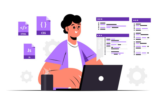 Web Developer Concept Illustration