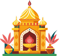 Traditional Indian Wedding invitation Design, Hold invitation card