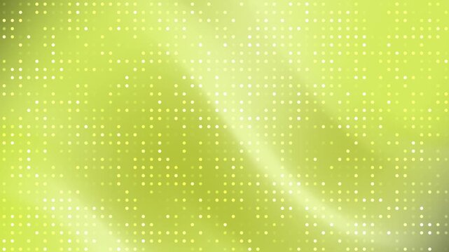 Bright yellow and lime gradient background with a glowing dot matrix pattern and soft curves
