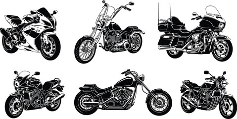 Collection of penguin silhouettes and sketches in various poses, emperor penguin family with chick vector illustration for arctic wildlife and winter nature design. © MstShahanaz