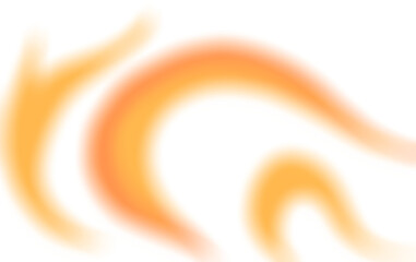 A vintage crescent light effect with yellow&ndash;orange gradient and abstract orange waves on a retro background.