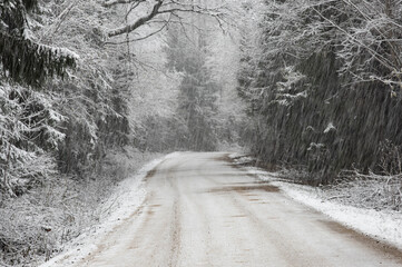 road in winter