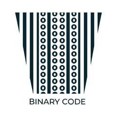 Abstract Binary Code Pattern Vector for Digital and Apparel Design