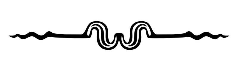 Divider style Art Nouveau ornament 