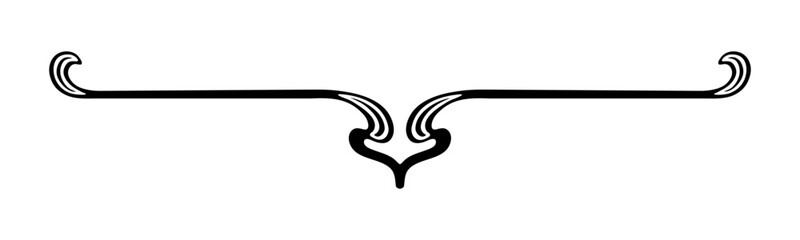 Divider style Art Nouveau ornament 