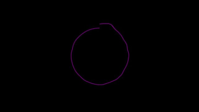 Round electric audio waves. Music equalizer Circular audio waveform spectrum visualizer on black background. Audio frequency sound wave. 3D motion rendering.