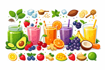 Mobile app interface navigation icon set