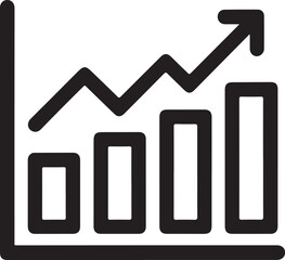 Growth icon set. Containing performance, gain, improvement, grow, chart, increase, evolution and development icons.