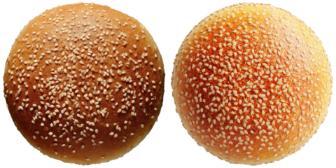 Burger buns sesame bakery food baked bread fresh set