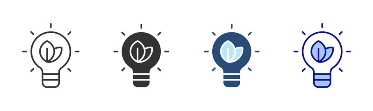 Innovation Icon Set. Designed In Multi Style