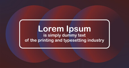 Obraz premium Red Purple Gradient circles abstract background Banner cover design wallpaper for Template