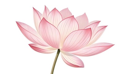Fototapeta premium Pink lotus flower in full bloom