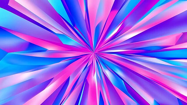 AbstractGeometricPatterninBlue,Pink,Purple
