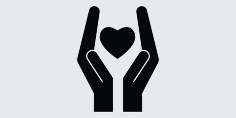Obraz premium Heart and hands