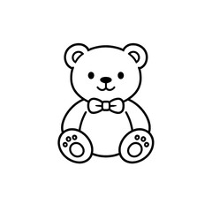 Obraz premium vector illustration of teddy bear