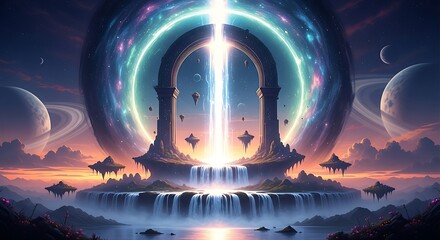 Celestial Gateway - A Portal to Cosmic Realms and Infinite Possibilities.