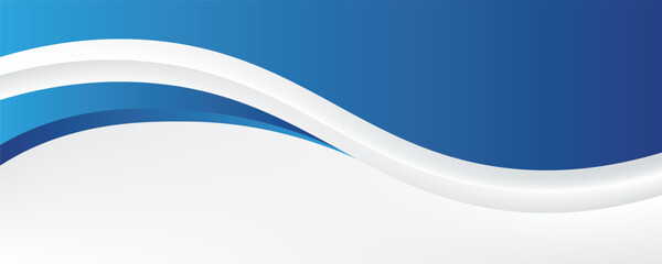 Obraz premium Abstract blue wavy business style background. Vector illustration