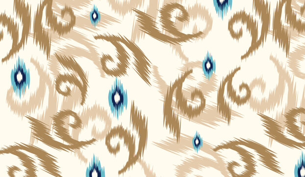geometric ethnic vintage texture vector art design. textile fashion pattern line ikat seamless pattern and batik fabric texture asian background wallpaper geometry indian. Ethnic abstract ikat art .
