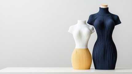 3D-Knitted Zero-Waste Dresses Dresses made using 3D knitting technology for a perfect fit with no fabric waste