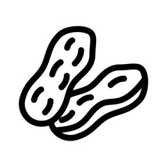 Peanut Icon Protein-Rich Foods Symbol
