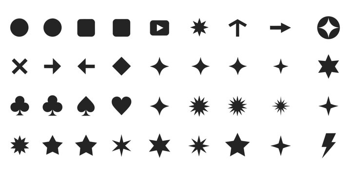 Bullet list for powerpoint presentation, bullet point collection, arrows set vector illustration, featuring bullet points arrow collection