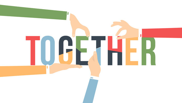 Corporate People Hands Together